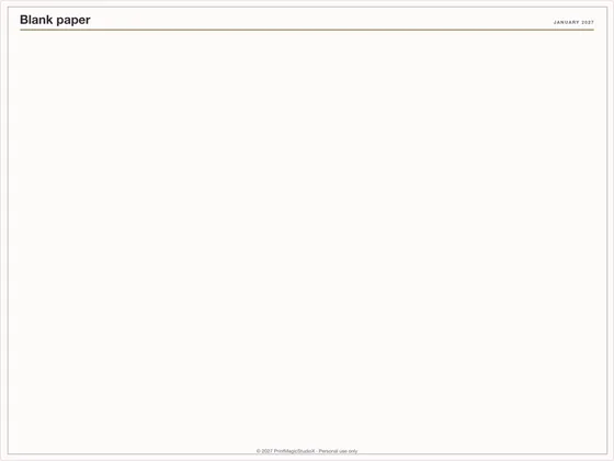 Blank paper: Note paper template for GoodNotes, iPad and print