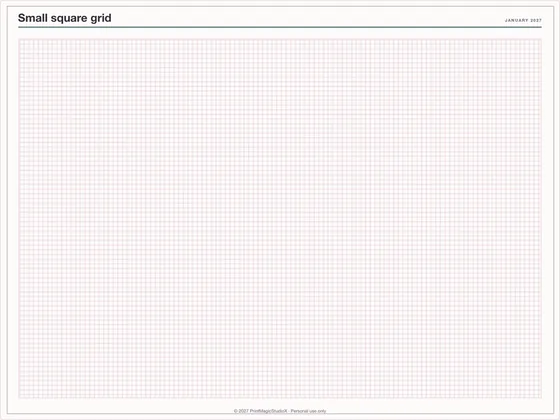 Small square grid: Note paper template for GoodNotes, iPad and print